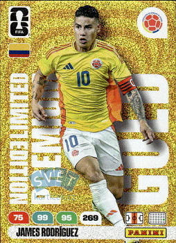 James Rodriguez Colombia Panini FIFA World Cup 2026 Adrenalyn XL Premium Gold Limited Edition #LE-PRGO02