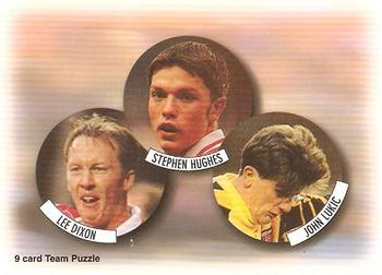 Lee Dixon Stephen Hughes John Lukic Arsenal 1997/98 Futera Fans' Selection #5