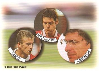 Ian Selley Scott Marshall Arsene Wenger Arsenal 1997/98 Futera Fans' Selection #9