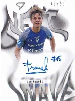 Jan Franek Vlasim SportZoo Chance Narodni Liga 2025/26 Next Wave Light Gold Auto /50 #NWS-JF