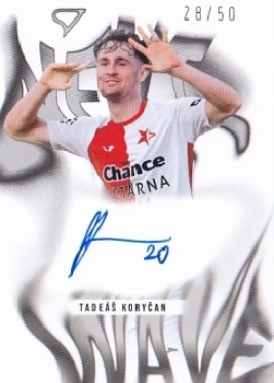 Tadeas Korycan Kromeriz SportZoo Chance Narodni Liga 2025/26 Next Wave Light Gold Auto /50 #NWS-TK