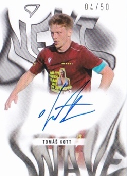 Tomas Kott Usti nad Labem SportZoo Chance Narodni Liga 2025/26 Next Wave Light Gold Auto /50 #NWS-KO