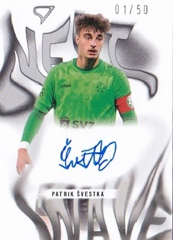 Patrik Svestka Pribram SportZoo Chance Narodni Liga 2025/26 Next Wave Light Gold Auto /50 #NWS-PS