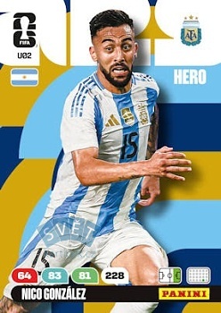 Nico Gonzalez Argentina Panini FIFA World Cup 2026 Adrenalyn XL Upgrade #U02