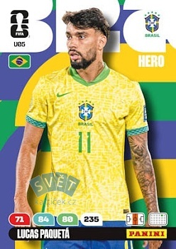 Lucas Paqueta Brazil Panini FIFA World Cup 2026 Adrenalyn XL Upgrade #U05