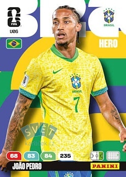 Joao Pedro Brazil Panini FIFA World Cup 2026 Adrenalyn XL Upgrade #U06