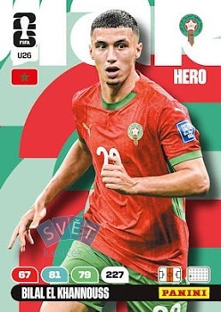 Bilal El Khannouss Morocco Panini FIFA World Cup 2026 Adrenalyn XL Upgrade #U26