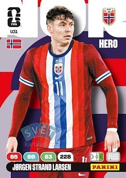 Jorgen Strand Larsen Norway Panini FIFA World Cup 2026 Adrenalyn XL Upgrade #U31