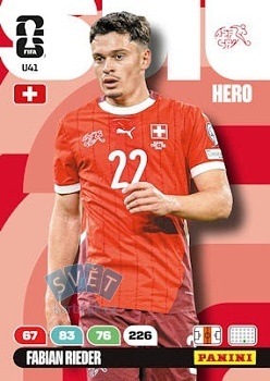 Fabian Rieder Switzerland Panini FIFA World Cup 2026 Adrenalyn XL Upgrade #U41