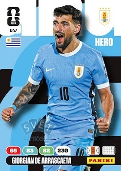 Giorgian De Arrascaeta Uruguay Panini FIFA World Cup 2026 Adrenalyn XL Upgrade #U47