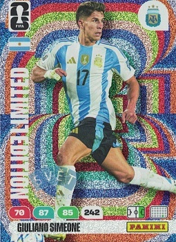 Giuliano Simeone Argentina Panini FIFA World Cup 2026 Adrenalyn XL Limited Edition #LE-88