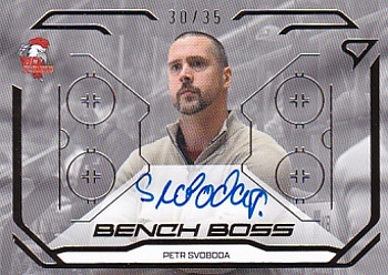 Petr Svoboda Olomouc Tipsport ELH 2025/26 SportZoo 2. serie Bench Boss Gold Auto /35 #BBS-PS