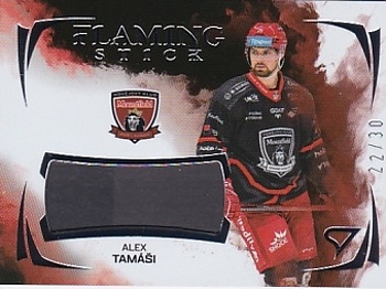 Alex Tamasi Hradec Kralove Tipsport ELH 2025/26 SportZoo 2. serie Flaming Stick /30 #FS-AT