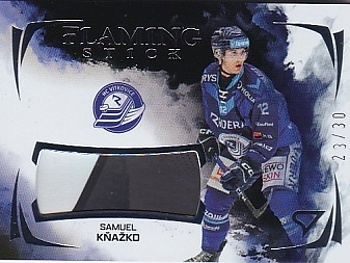Samuel Knazko Vitkovice Tipsport ELH 2025/26 SportZoo 2. serie Flaming Stick /30 #FS-SK