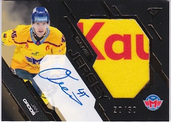Jan Ordos Ceske Budejovice Tipsport ELH 2025/26 SportZoo 2. serie Game Jersey Auto /30 #GJ-JO