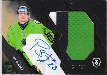 Pavol Skalicky Mlada Boleslav Tipsport ELH 2025/26 SportZoo 2. serie Game Jersey Auto /30 #GJ-PS