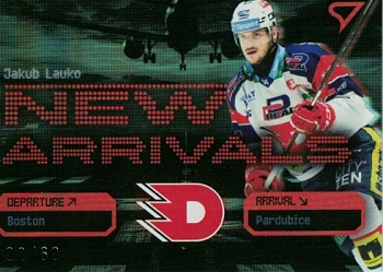 Jakub Lauko Pardubice Tipsport ELH 2025/26 SportZoo 2. serie New Arrivals Iron Grey /60 #NA-02