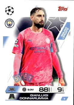 Gianluigi Donnarumma Manchester City Topps Match Attax EXTRA UEFA Club Competitions 2025/26 Squad Update #5