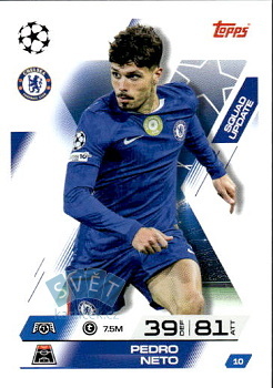 Pedro Neto Chelsea Topps Match Attax EXTRA UEFA Club Competitions 2025/26 Squad Update #10