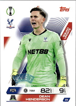 Dean Henderson Crystal Palace Topps Match Attax EXTRA UEFA Club Competitions 2025/26 Squad Update #23
