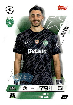 Rui Silva Sporting CP Topps Match Attax EXTRA UEFA Club Competitions 2025/26 Squad Update #47