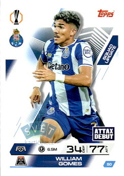 William Gomes FC Porto Topps Match Attax EXTRA UEFA Club Competitions 2025/26 Squad Update #50