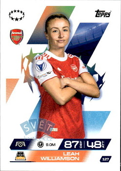 Leah Williamson Arsenal Topps Match Attax EXTRA UEFA Club Competitions 2025/26 UEFA Women's Champions League #127