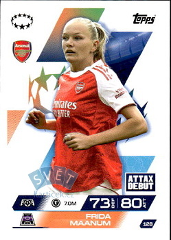Frida Maanum Arsenal Topps Match Attax EXTRA UEFA Club Competitions 2025/26 UEFA Women's Champions League #128