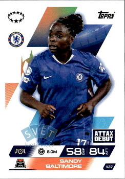 Sandy Baltimore Chelsea Topps Match Attax EXTRA UEFA Club Competitions 2025/26 UEFA Women's Champions League #137
