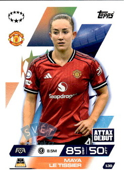 Maya Le Tissier Manchester United Topps Match Attax EXTRA UEFA Club Competitions 2025/26 UEFA Women's Champions League #139
