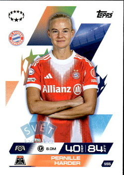 Pernille Harder Bayern Munchen Topps Match Attax EXTRA UEFA Club Competitions 2025/26 UEFA Women's Champions League #155