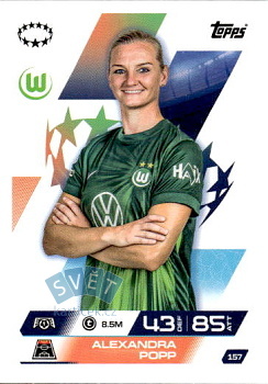 Alexandra Popp VfL Wolfsburg Topps Match Attax EXTRA UEFA Club Competitions 2025/26 UEFA Women's Champions League #157
