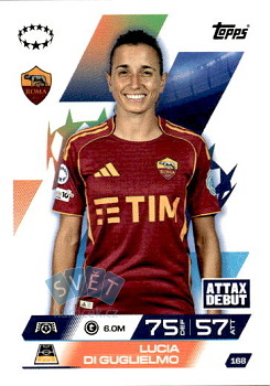 Lucia Di Gugilelmo AS Roma Topps Match Attax EXTRA UEFA Club Competitions 2025/26 UEFA Women's Champions League #168