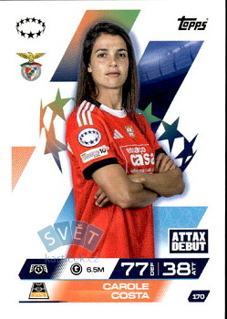 Carole Costa SL Benfica Topps Match Attax EXTRA UEFA Club Competitions 2025/26 UEFA Women's Champions League #170