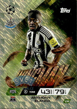 Anthony Elanga Newcastle United Topps Match Attax EXTRA UEFA Club Competitions 2025/26 Wingman #176
