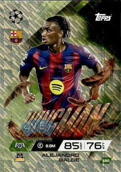 Alejandro Balde FC Barcelona Topps Match Attax EXTRA UEFA Club Competitions 2025/26 Wingman #180