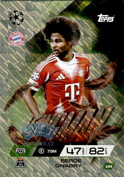 Serge Gnabry Bayern Munchen Topps Match Attax EXTRA UEFA Club Competitions 2025/26 Wingman #184