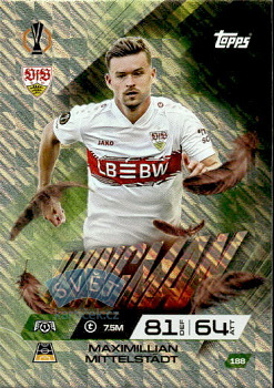 Maximillian Mittelstadt VfB Stuttgart Topps Match Attax EXTRA UEFA Club Competitions 2025/26 Wingman #188