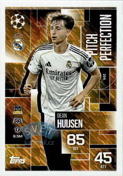 Dean Huijsen Real Madrid Topps Match Attax EXTRA UEFA Club Competitions 2025/26 Pitch Perfection #204