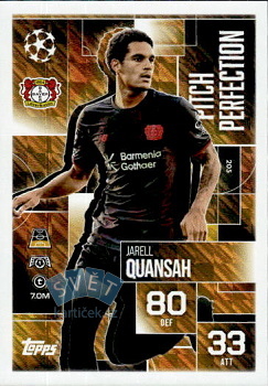 Jerell Quansah Bayer 04 Leverkusen Topps Match Attax EXTRA UEFA Club Competitions 2025/26 Pitch Perfection #205