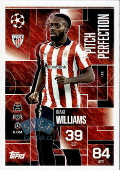 Inaki Williams Athletic Bilbao Topps Match Attax EXTRA UEFA Club Competitions 2025/26 Pitch Perfection #221