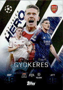Viktor Gyokeres Arsenal Topps Match Attax EXTRA UEFA Club Competitions 2025/26 Hat-Trick Hero #254