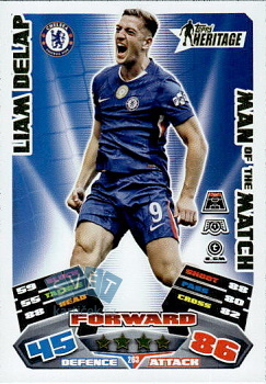 Liam Delap Chelsea Topps Match Attax EXTRA UEFA Club Competitions 2025/26 Topps Heritage - Man of the Match #263