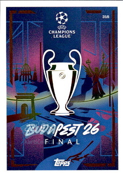 UEFA Champions League - Budapest 26 Topps Match Attax EXTRA UEFA Club Competitions 2025/26 UEFA 2026 Finals #316