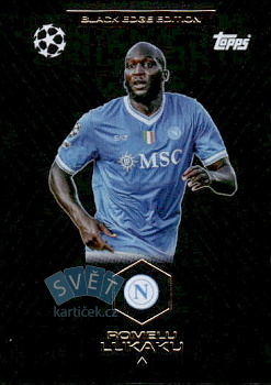 Romelu Lukaku SSC Napoli Topps Match Attax EXTRA UEFA Club Competitions 2025/26 Black Edge Edition #BE8