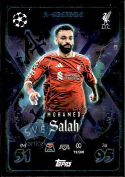 Mohamed Salah Liverpool Topps Match Attax EXTRA UEFA Club Competitions 2025/26 X-Calibre #XC1