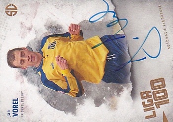 Jan Vorel Chmel Blsany Supr Cards Liga 100 2. serie GOLD /14 #VO-JA