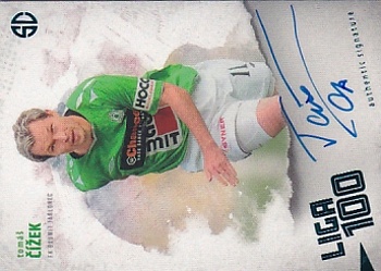 Tomas Cizek Jablonec Supr Cards Liga 100 2. serie TURQUOISE /5 #CI-TO