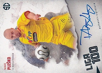 Lukas Plesko Pribram Supr Cards Liga 100 2. serie TURQUOISE /3 #PL-LU