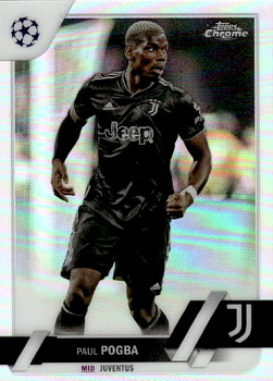 Paul Pogba Juventus FC Topps UEFA Club Competitions Chrome 2022/23 Refractor #108
